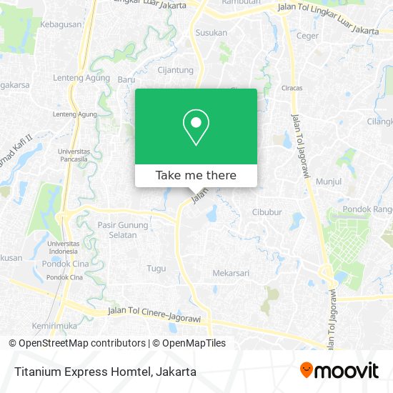 Titanium Express Homtel map