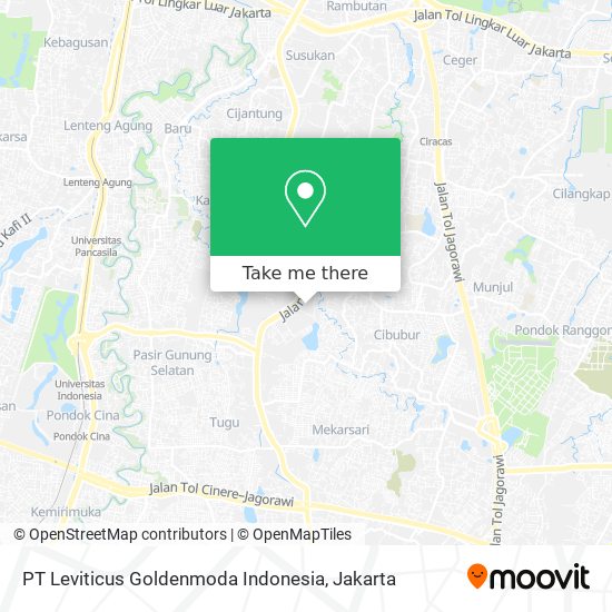 PT Leviticus Goldenmoda Indonesia map