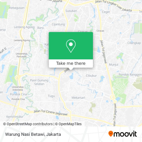 Warung Nasi Betawi map