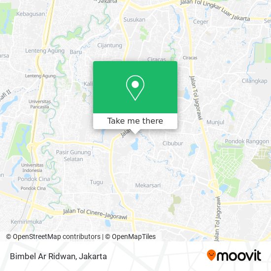 Bimbel Ar Ridwan map