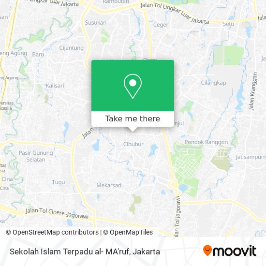 Sekolah Islam Terpadu al- MA'ruf map