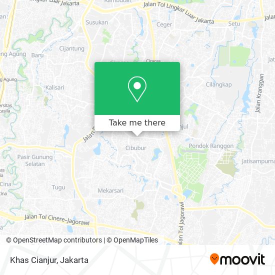 Khas Cianjur map