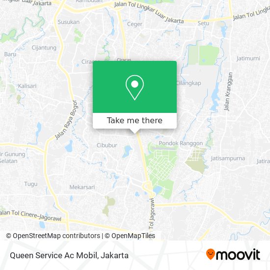 Queen Service Ac Mobil map