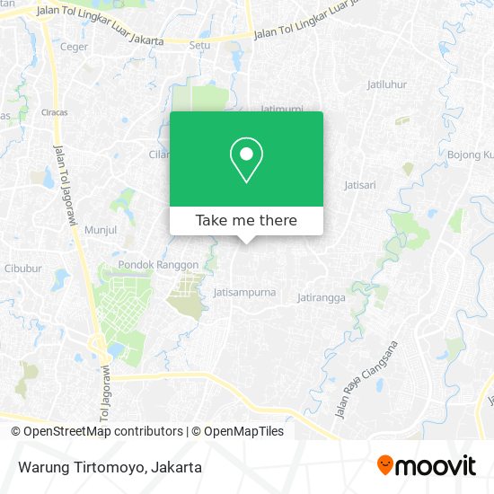 Warung Tirtomoyo map