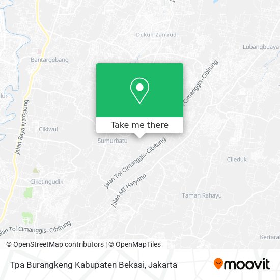 Tpa Burangkeng Kabupaten Bekasi map