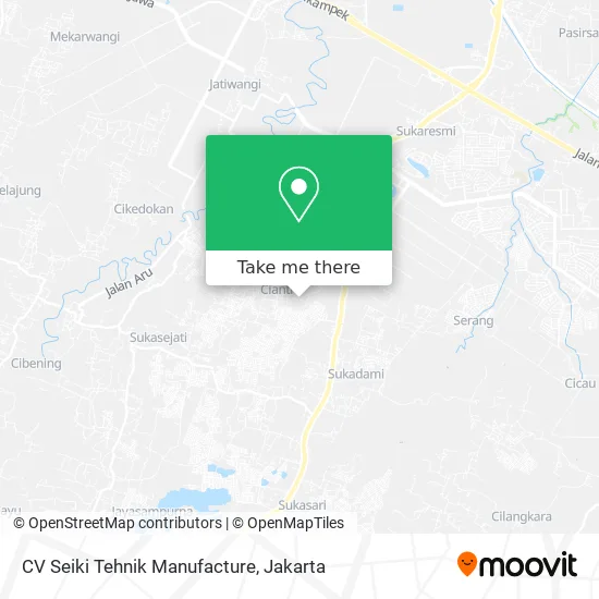 CV Seiki Tehnik Manufacture map
