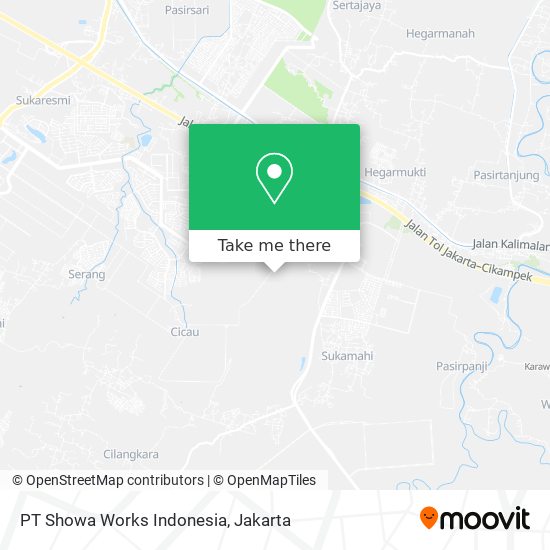 PT Showa Works Indonesia map
