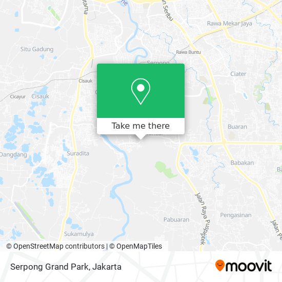 Serpong Grand Park map