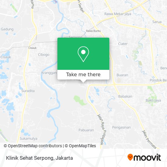 Klinik Sehat Serpong map