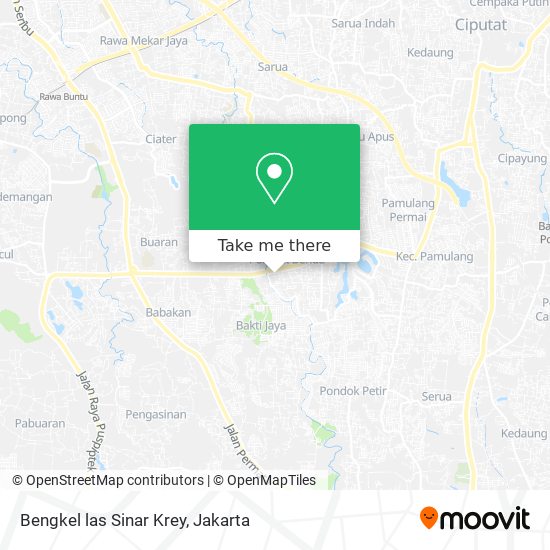 Bengkel las Sinar Krey map
