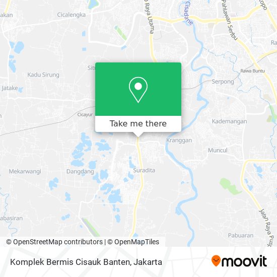 Komplek Bermis Cisauk Banten map