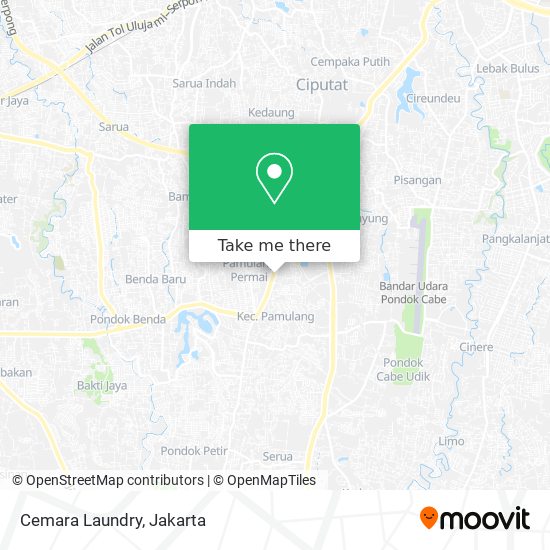 Cemara Laundry map