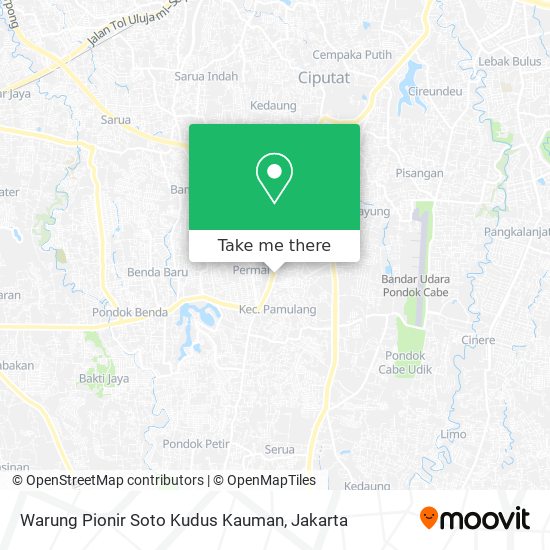 Warung Pionir Soto Kudus Kauman map