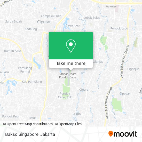 Bakso Singapore map