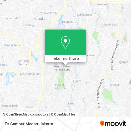 Es Campur Medan map