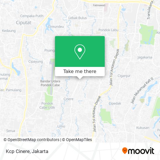 Kcp Cinere map