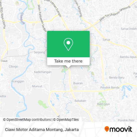 Ciawi Motor Aditama Montang map