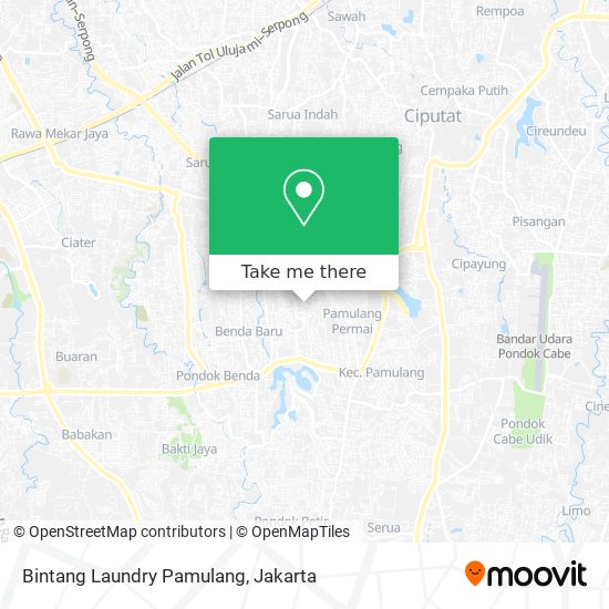 Bintang Laundry Pamulang map