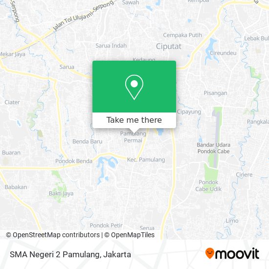 SMA Negeri 2 Pamulang map