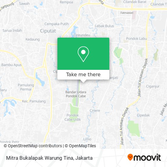 Mitra Bukalapak Warung Tina map