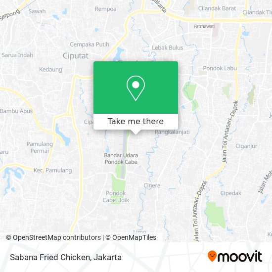 Sabana Fried Chicken map