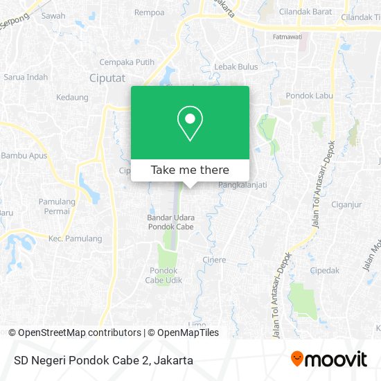 SD Negeri Pondok Cabe 2 map