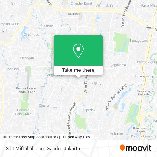 Sdit Miftahul Ulum Gandul map