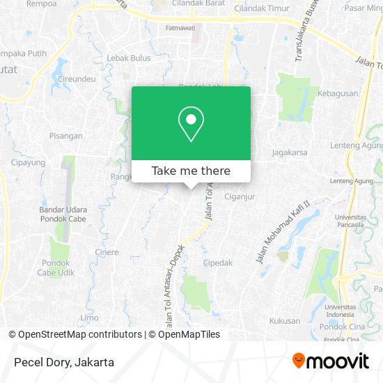 Pecel Dory map