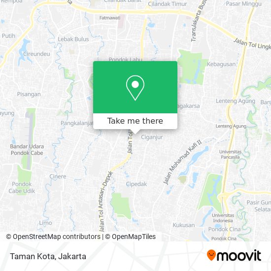 Taman Kota map