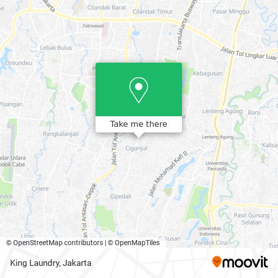 King Laundry map