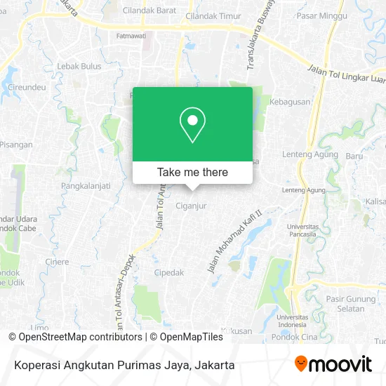 Koperasi Angkutan Purimas Jaya map