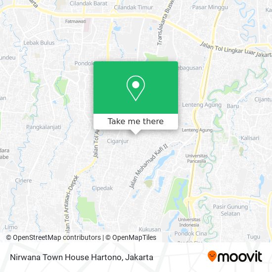 Nirwana Town House Hartono map