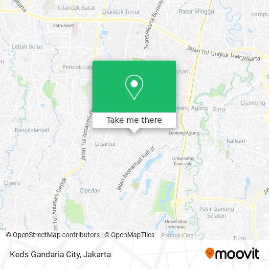 Keds Gandaria City map