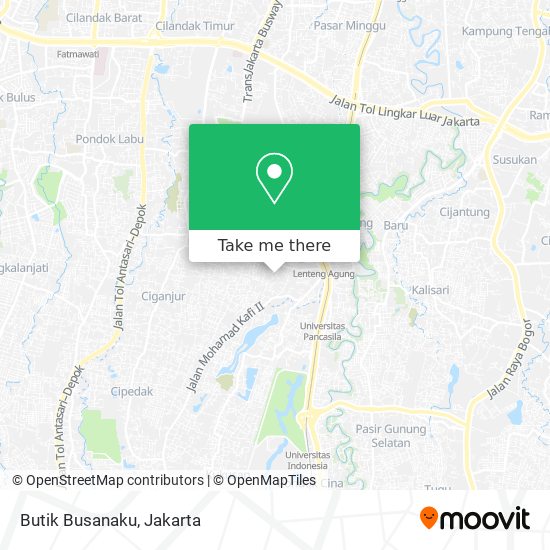 Butik Busanaku map