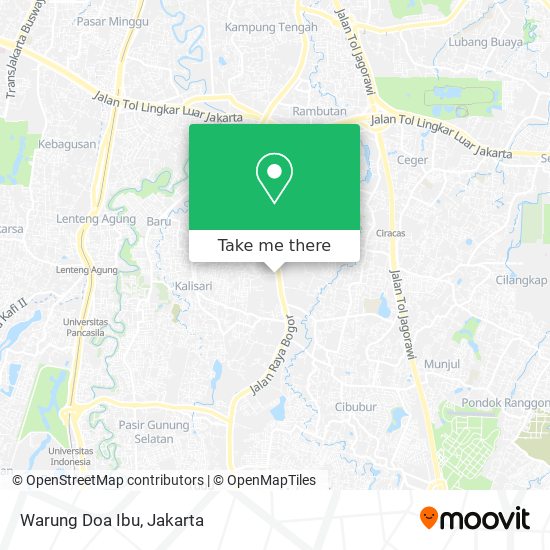 Warung Doa Ibu map