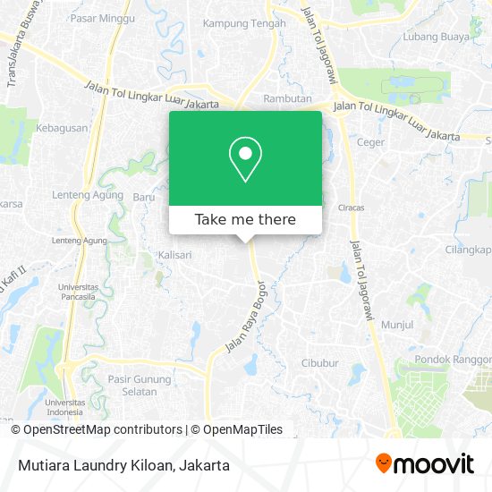 Mutiara Laundry Kiloan map