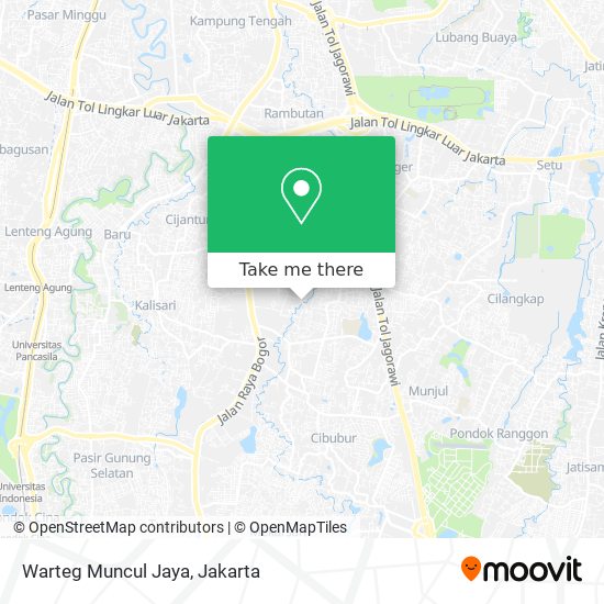 Warteg Muncul Jaya map