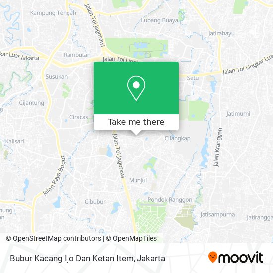 Bubur Kacang Ijo Dan Ketan Item map