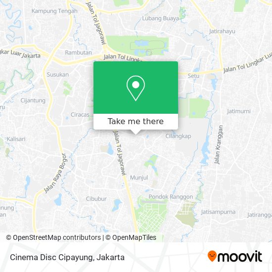 Cinema Disc Cipayung map