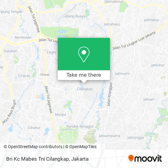 Bri Kc Mabes Tni Cilangkap map