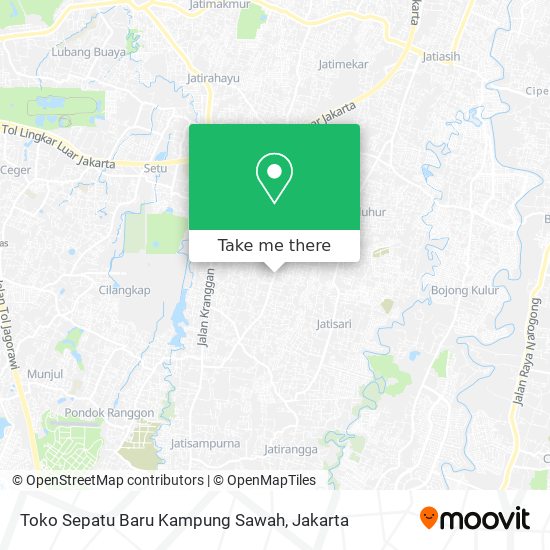 Toko Sepatu Baru Kampung Sawah map
