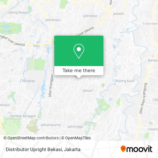 Distributor Upright Bekasi map