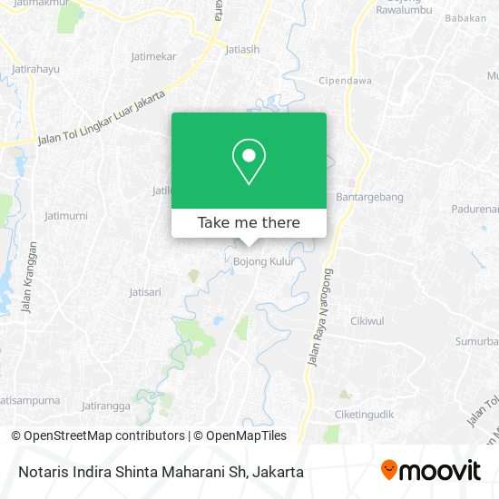 Notaris Indira Shinta Maharani Sh map