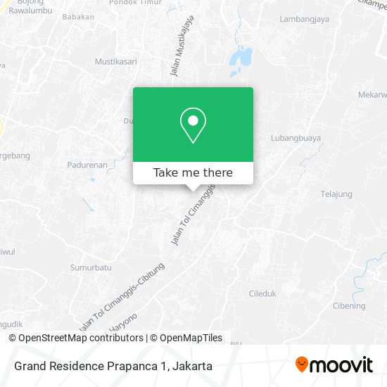 Grand Residence Prapanca 1 map