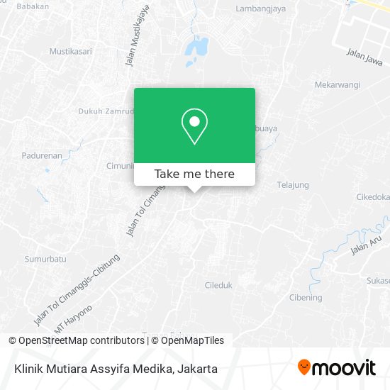 Klinik Mutiara Assyifa Medika map