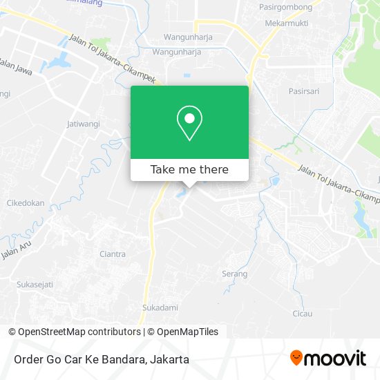 Order Go Car Ke Bandara map