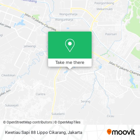 Kwetiau Sapi 88 Lippo Cikarang map