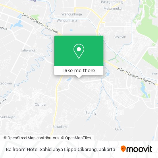 Ballroom Hotel Sahid Jaya Lippo Cikarang map