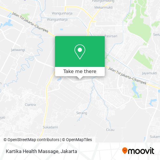 Kartika Health Massage map