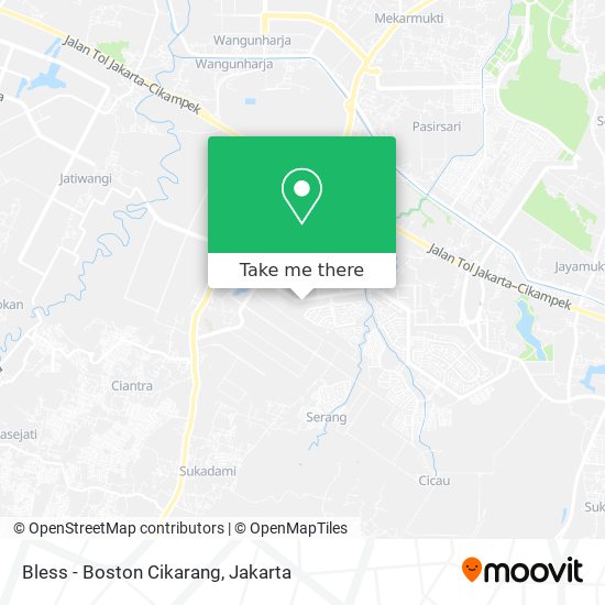 Bless - Boston Cikarang map